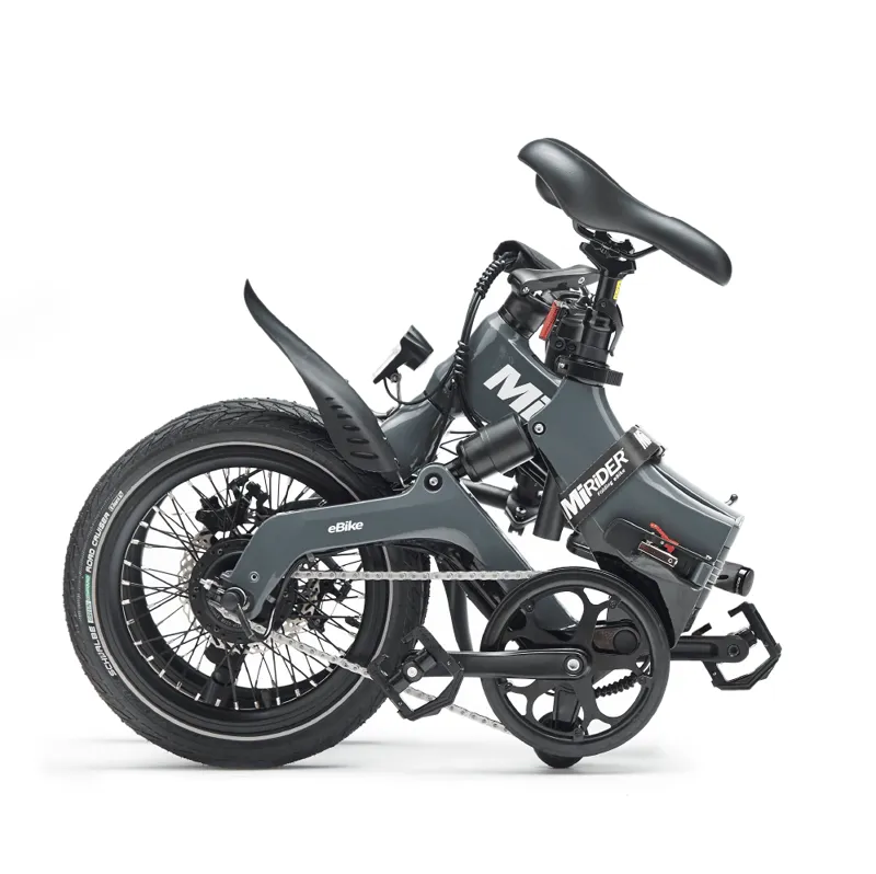 MiRider One Folding Bike in Graphene Grey-1